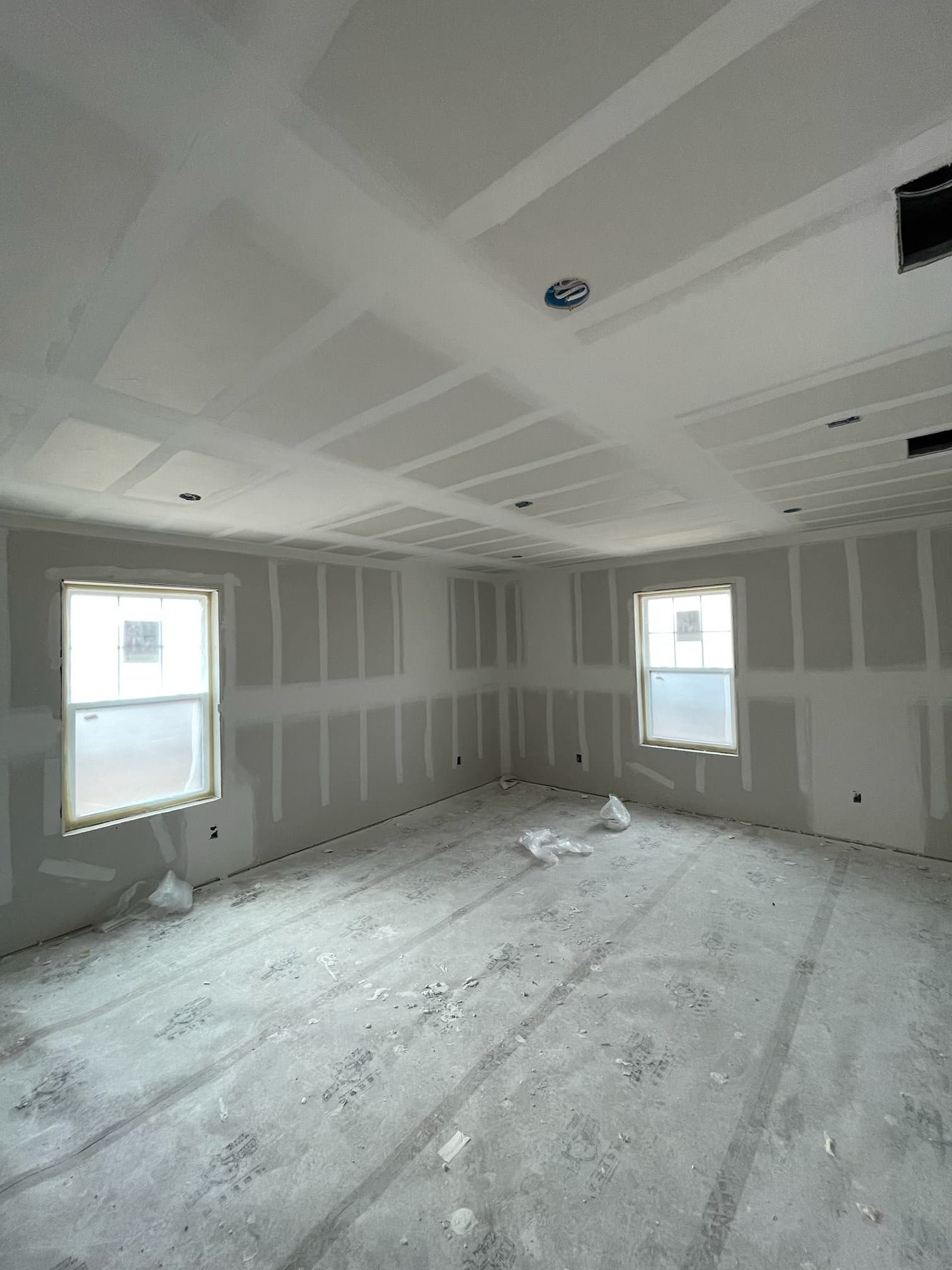 finished taping and bedding job